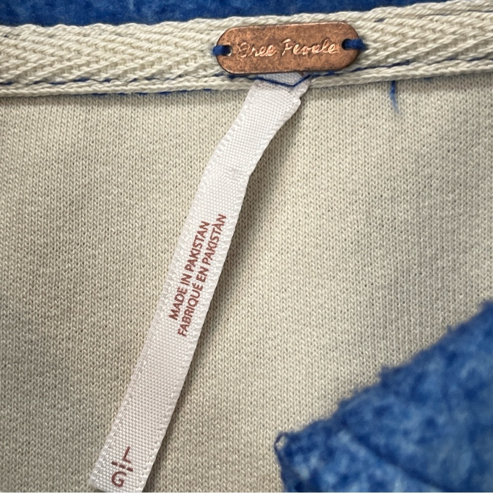 Free People Ruby Jacket Shacket Soft Blue Sz L Ov… - image 7